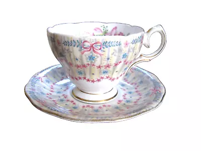 Buy Vintage Queen Anne Bone China - Royal Bridal Gown -  Cup & Saucer Set • 23.67£