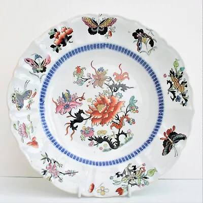 Buy Antique Masons Ironstone Charger Plate Ragged Rose Pattern, England C1813-20 • 100£
