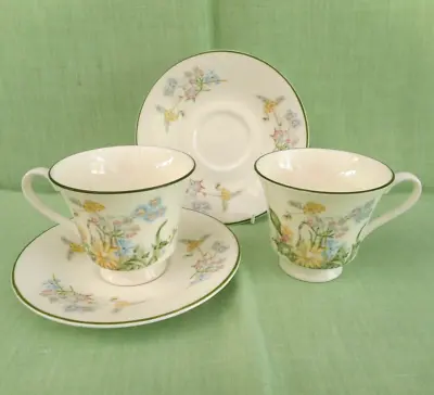 Buy 2 Royal Albert  Spring Dawn  Bone China Tea Cups & Saucers - New Romance Series • 15.99£