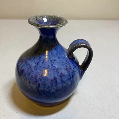 Buy Blue Drip Glazed Bud Vase Signed . D2 • 14.25£