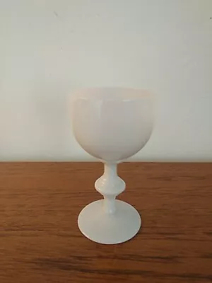 Buy Antique French Portieux Vallerysthal Opaline Milk Glass Goblet 11cms Tall  • 19.50£