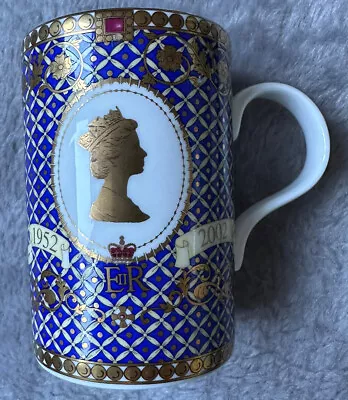 Buy James Sadler Fine China Mug Queen's Golden Jubilee 2002 Made In England In VGC • 12.99£