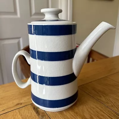 Buy Vintage Staffordshire Potteries Chef  Ware CORDON BLEU Blue & White Coffee Pot • 20£