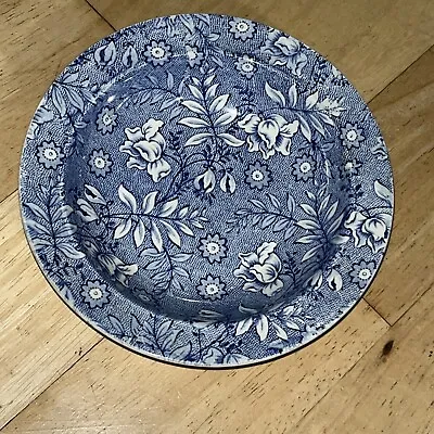 Buy Antique Tudor Ware Blue And White Floral Chintz Desert Bowl Lx16cm, Dx3cm • 4£