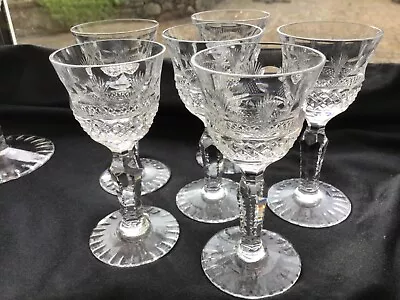 Buy 6 X Vintage Royal Doulton Lead Crystal Cut Liqueur Glasses - WINDSOR Pattern • 66£
