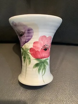 Buy Vintage Edward RADFORD Floral Vase 10cm Tall Trumpet ANEMONES JN ON BASE Ex Con • 8.99£