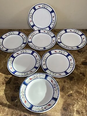 Buy 7 Adams Lancaster Ironware England Bread And Butter Plates 6” • 28.29£