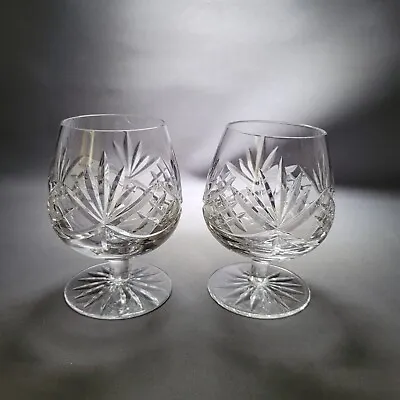 Buy 2x Edinburgh Inrernational Crystal Sterling Brandy Cognac Sniffer Glasses 200ml • 29.90£