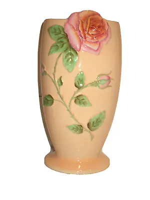 Buy Large Vintage Royal Winton Grimwades Made In England Rose Pattern Auckland Vase • 28£