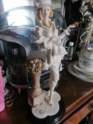 Buy Beautiful Vintage Large Capodimonte Berger Pascal Lady Figurine 38 Cms  • 65£