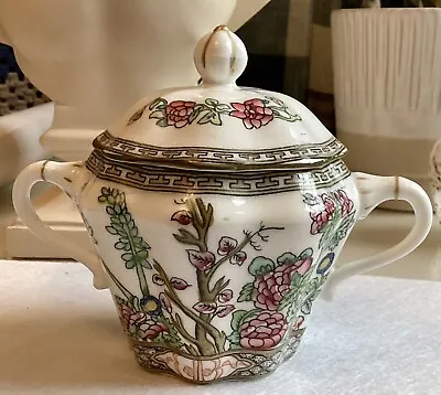Buy Antique Coalport Indian Tree China Made In England In 1801 Floral Sugar Bowl Lid • 30£