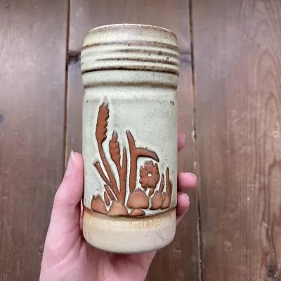 Buy Small Vintage Tremar Ceramic Cylindrical Posy Bud Vase • 8£