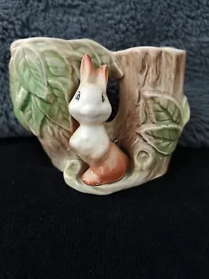 Buy Vintage Eastgate Withernsea Fauna Pottery Rabbit & Tree Twin Vase Woodland 12 Cm • 5£
