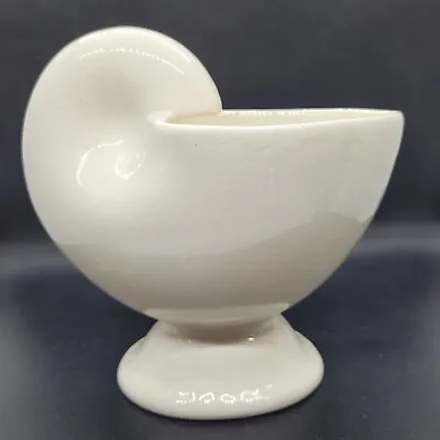 Buy Plichta London Pottery Rare Unusual Vintage Nautilus Sea Shell Footed Vase  • 16£