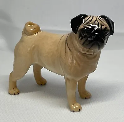 Buy Vintage Beswick Small Pug Dog Figurine Marked Cutmil Cutie • 25£