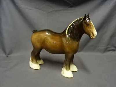 Buy Vintage Beswick Brown Gloss Shire Mare - Model No 818 - Issued 1940-99 • 34.99£