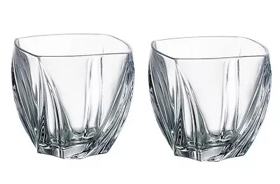 Buy Set Of 2 Neptune Bohemia Crystal Glass Tumblers 350ml Gift Boxed Special Present • 24.99£