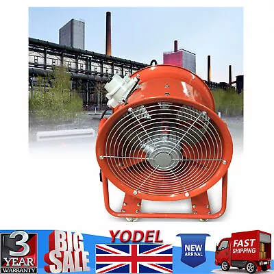 Buy 18  Axial Fan Explosion Proof Extractor For Spray Booth Paint Fumes 7800 M3/h • 189.36£