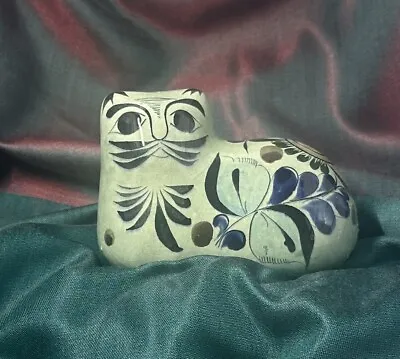 Buy 5” Mexican Pottery Hand Painted Tolana Folk Art Cat Figurine Mexico CAT 337 Euc • 14.23£