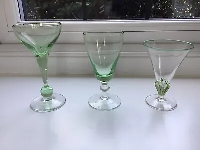 Buy Three Small Antique  Drinking Glasses • 7.50£