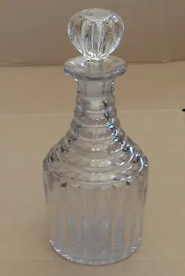 Buy Vintage Art Deco Pressed Glass Decanter With Stopper • 7.50£