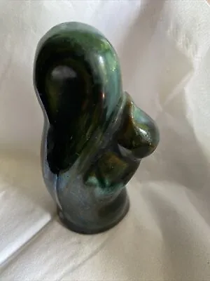Buy Beautiful BLUE MOUNTAIN POTTERY GREEN BLACK Glazed SQUIRREL HOLDING A NUT • 11.50£