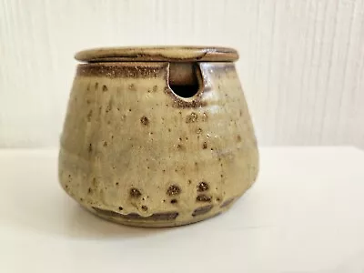 Buy Stoneware Pottery Pot With Lid AH Marked • 5£