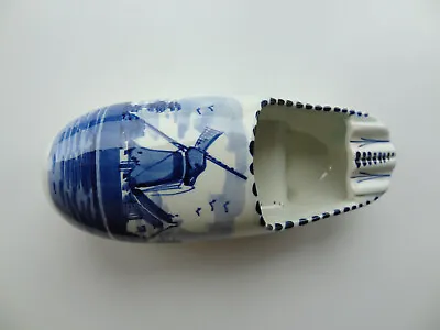 Buy Delft Glazed Pottery Clog - Good Condition -possible Ashtray • 10£