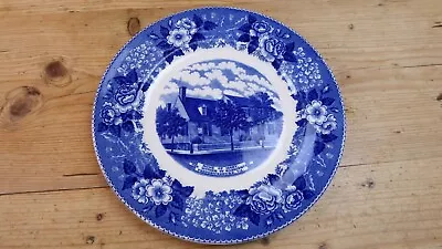 Buy Adams Old English Staffordshire Ware Washington's Mother Plate Blue/White 10  • 5£