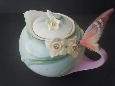 Buy Franz Porcelain Butterfly Teapot Papillon   • 92.43£