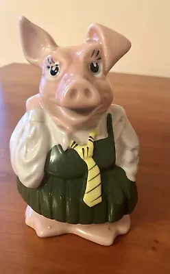 Buy Vintage Natwest Porcelain China Pink Pig Annabel Collectible Coin Money Box • 8.99£