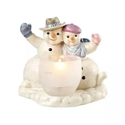 Buy GOEBEL Christmas  Winter Greetings Snowmen With Tealight Candle Holder  • 24.50£
