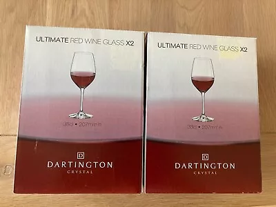 Buy Dartington Ultimate Crystal Red Wine Glasses 2 Boxes (4 Glasses) 38cl 207mm H • 30£
