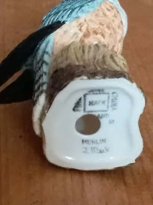 Buy R.J.Mack (Ex.Beswick) 13cm Ceramic  Merlin  Bird Figurine (Rare) • 22.99£