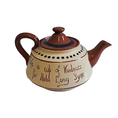 Buy Watcombe Torquay Pottery Motto Ware Tea Pot Auld Lang Syne • 35£