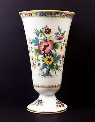 Buy Lovely Large Coalport Ming Rose Trumpet Vase • 16.99£