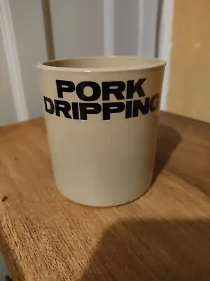 Buy Vintage Stoneware Pork Dripping Pot • 3£