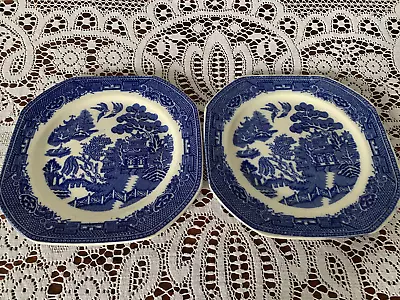 Buy 2 Tams Ware Willow Pattern Art Deco Side Plates • 10£