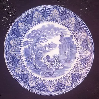 Buy Vintage Cauldon Small Plate Blue & White China Roman Chariot Scene • 10£