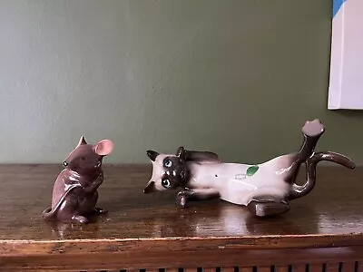 Buy Vintage Beswick Climbing Siamese Cat And Mouse Mid Century • 55£