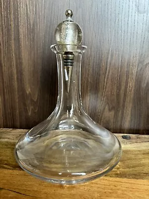 Buy Vintage Wine Bottle Decanter Crystal Clear Glass With Rare Bottle Stopper • 17.50£