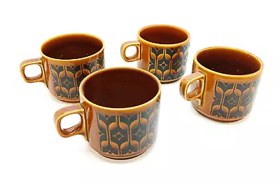 Buy X 4 Vintage Hornsea Pottery Heirloom Autumn Mugs / Cups Set • 9.99£