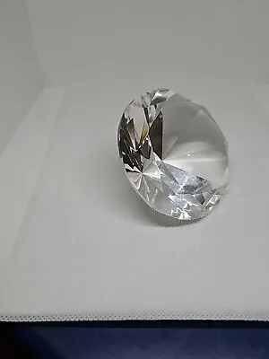 Buy  Big Crystal Clear Cut Glass Diamond Jewel Paperweight • 8.50£