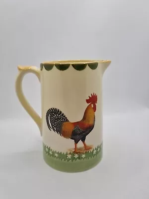 Buy Moorland Pottery Yellow Cockerel Rooster Chicken Ceramic Jug Farmyard Country • 14.99£