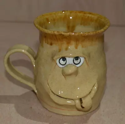 Buy Ugly Pottery Face Mug With Handle Handmade And Glazed • 7.01£