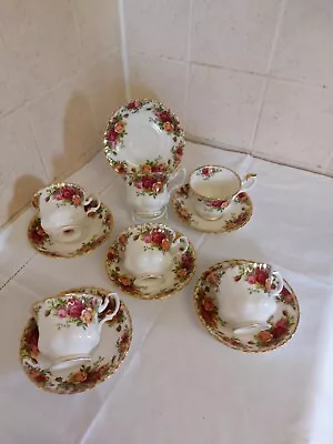 Buy  Royal Albert China Old Country Roses Tea Cups And Saucers X 6 • 26£