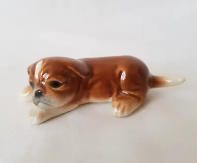 Buy Goebel West Germany China Figure Of A Boxer Puppy Dog Laying Down • 6£
