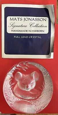 Buy Mats Jonasson Sweden Art Glass Koala Bear Paperweight Signed In Box • 6£