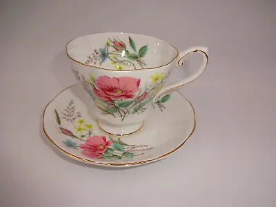 Buy Vintage White Royal Grafton Fine Bone China Tea Cup & Saucer Flowers England • 20.85£