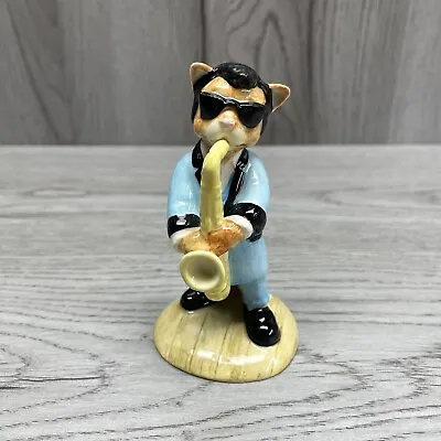 Buy Beswick England Chorus One Cool Cat Figurine CC3 Playing Saxophone. Rare • 23.70£